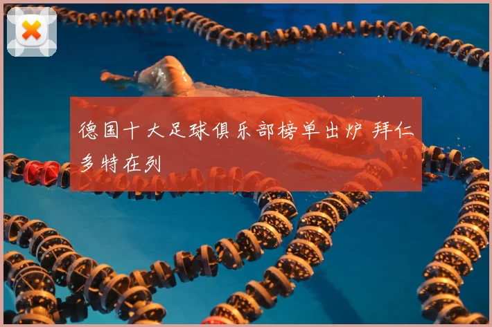 德国十大足球俱乐部榜单出炉 拜仁多特在列